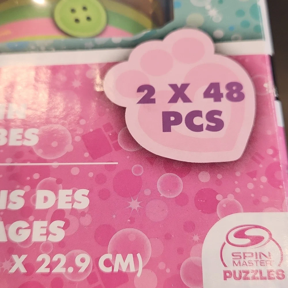 DreamWorks Gabby's Dollhouse, Two Puzzles in Character Tubes, New - Picture 13 of 15